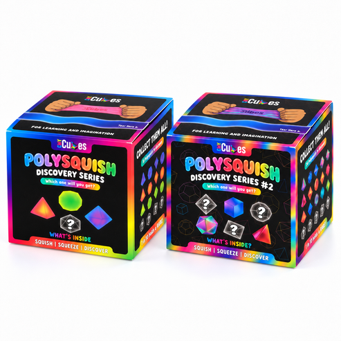One PolySquish Discovery Series #1 box and one Discovery Series #2 box