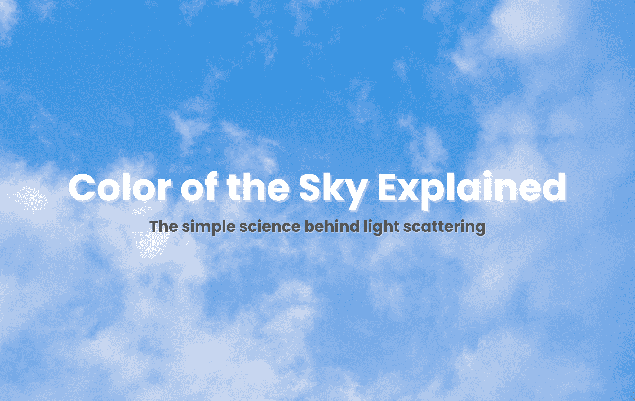 Sky Color Scale Color of the Sky Explained: Science Behind Light Scattering – CMY Cubes