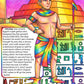 Imhotep colouring page from the Brilliant Minds Ancient Egyptian Pioneers book, shown coloured in