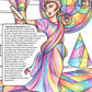 Hypatia of Alexandria colouring page from the Brilliant Minds Ancient Egyptian Pioneers book, shown coloured in
