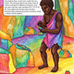 Ishango Bone Creators colouring page from the Brilliant Minds Ancient African Knowledge Keepers book, shown coloured in