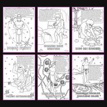 Brilliant Minds Colouring In Series cover: Ancient African Knowledge Keepers, all six printable A4 pages