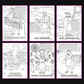 Brilliant Minds Colouring In Series cover: Ancient Americas Engineers, all six printable A4 pages