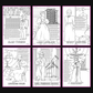 Brilliant Minds Colouring In Series cover: Modern Mathematical Pioneers, all six printable A4 pages