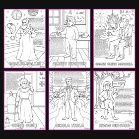 Brilliant Minds Colouring In Series cover: Light, Colour and Physics Masters