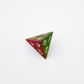 Translucent CMY Cubes four sided d4 die balanced on its point